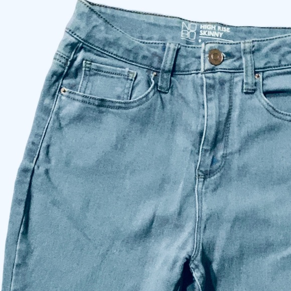 High Rise Super Skinny Jeans, Mom Jeans,Classic Fit Vintage Mom Jeans,Blue Jeans - Picture 6 of 12